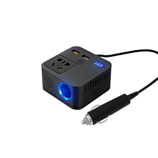 

aoshike 2019 new 12/12-24v to 220v 150w multi-function car inverter qc3.0 fast charger usb home power converter