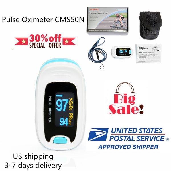 

contec cms50n ce fda oled pulse oximeter fingertip blood oxygen saturation spo2 monitor hanging rope pulse rate