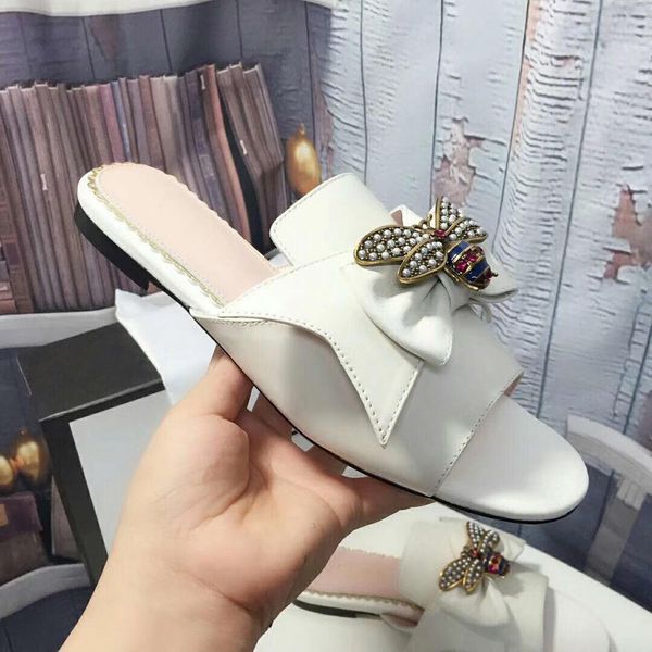 

2019 sale fashion thick molded rubber footbed slide sandals with beige ebony tiger print euro35-40 box+dust bags, Black