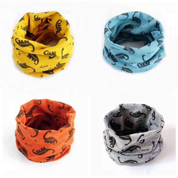 

new flower animal lion dianosuar cartoon baby o ring collars boys girls scarf neck wear scarves accessory fashion neckerchief, Red;brown