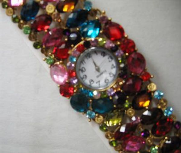 

lady girl rhinestone quartz bracelet bangle watch 20pcs lot, Slivery;brown