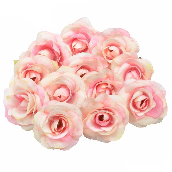 

5pcs 4cm artificial flower silk rose flower head wedding party home decoration diy wreath scrapbook gift box craft