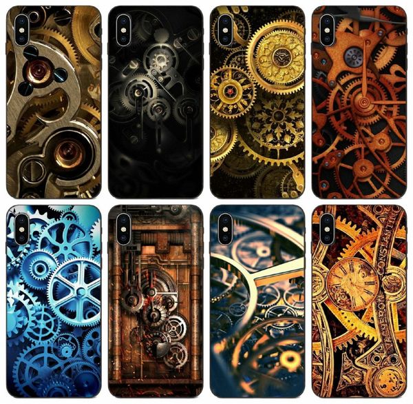 

[tongtrade] mechanical gears steampunk case for iphone 11 pro x xs max xr 8s 8 7s 7 se galaxy j3 huawei mate 20 lite redmi note 3 vogue case