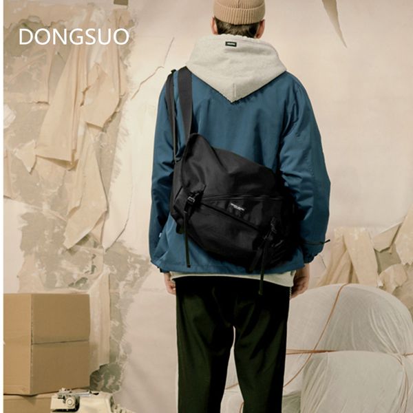 

waterproof oxford messenger bag men fashion casual travel crossbody shoulder bag black green 2020 spring summer new