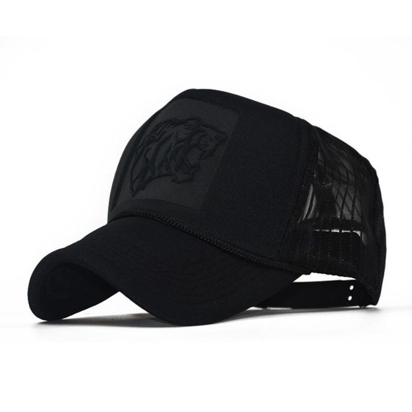

summer three-dimensional embossed mesh cap baseball cap men and women hip hop punk rock snapback hat sun hat, Blue;gray