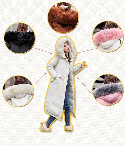 

womens winter coat womens winter coats warm regular long thick female jacket winter warm jacket down outwear chaqueta mujer coat parka, Black