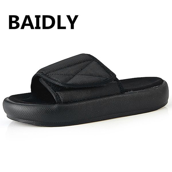 

sandals mens shoes summer men's beach sandals outdoor zuecos men slippers male casual shoes sandalias hombre, Black