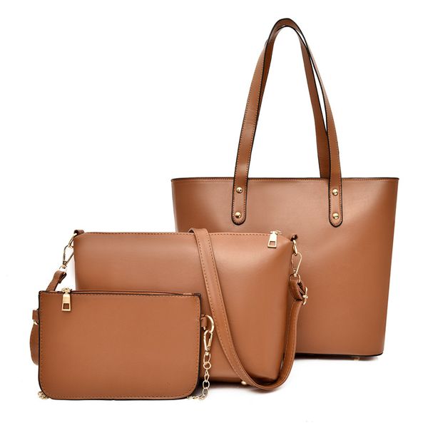 

2019 новый суб-мать сумка три-piece set женские сумки стильный ретро одно плечо сумка slanted