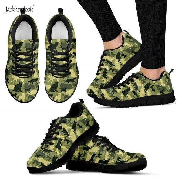 

jackherelook cat camouflage pattern sneakers women mesh breathable sport running shoes light trainers casual shoes for teen girl