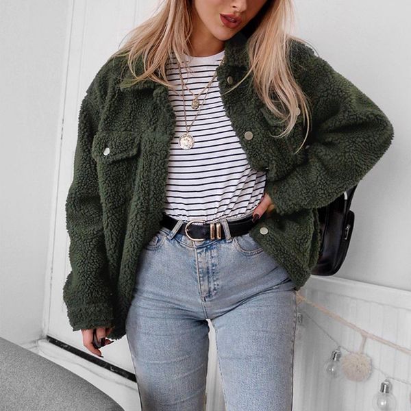 

faux fur coat women khaki wine red army green fur coat femme long sleeve overcoat plus size flurry jackets for winter c1, Black