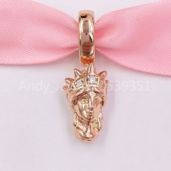 Andy Jewel Autentico 925 Sterling Silver Beads New York Statua della Libertà Ciondola Charms Si adatta Collana di bracciali gioielli stile Pandora europeo