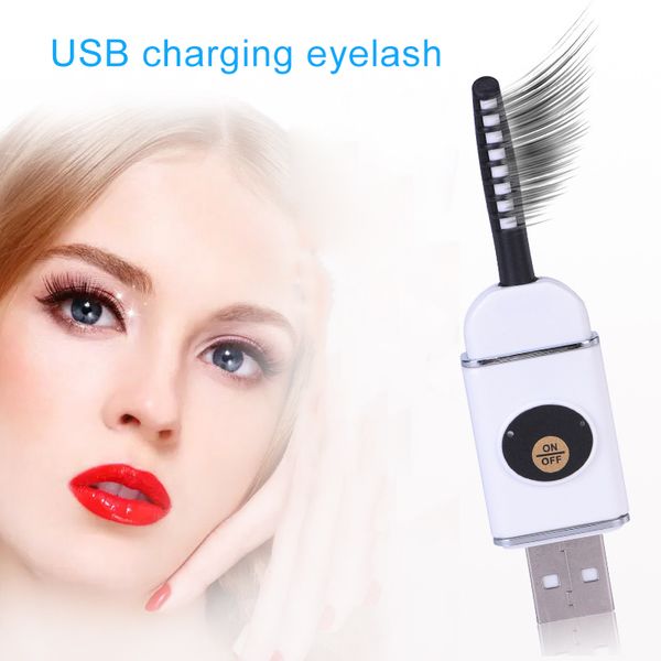

heated eyelash curler usb rechargeable u disk shaped eyelash curling tool mini lash curler fm88