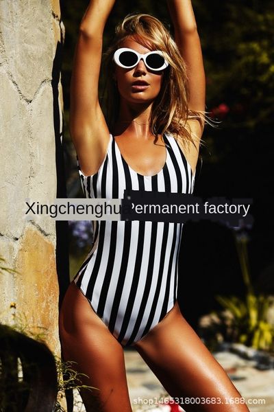 

2019 striped one-piece sales 2019 swimsuit digital digital striped one-piece swimsuit sales, White;black