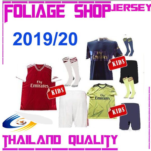 

Kid kit 19 20 mkhitaryan jer ey home third away 2019 2020 ar en child cami eta xhaka boy football kit hirt uniform maillot de foot