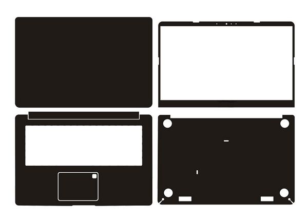 

lapsticker skin decals carbon fiber cover protector for asus s510u 15.6