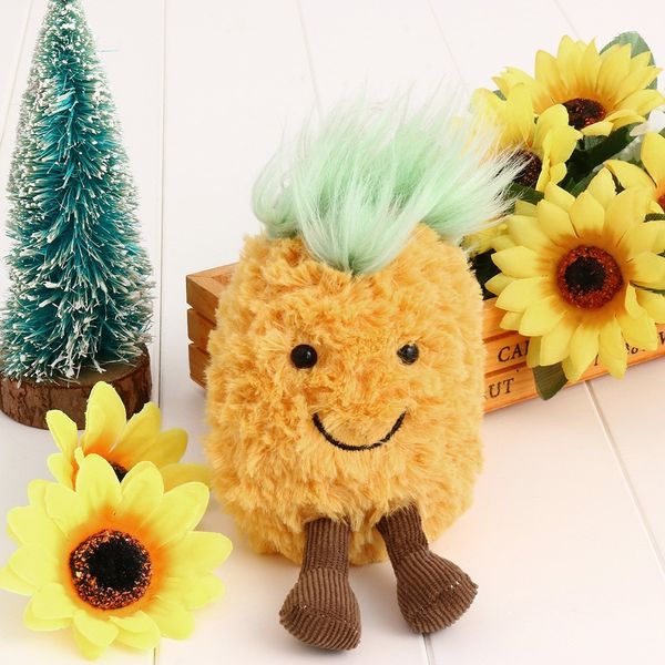 

backpack accessories cute plush toys pineapple head soft stuffed dolls gift toys for children stuffed & plush animals