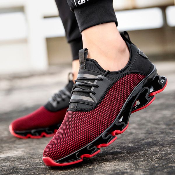 

hollow running shoes for men blade sole rubber sneakers comfortable size 39-46 mesh trainning professional jogging sport shoes