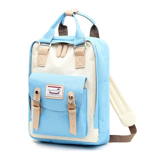 

new fashion patchwork women backpack lapmen waterproof oxford travel backpack for teenage girls large capacity bagpack