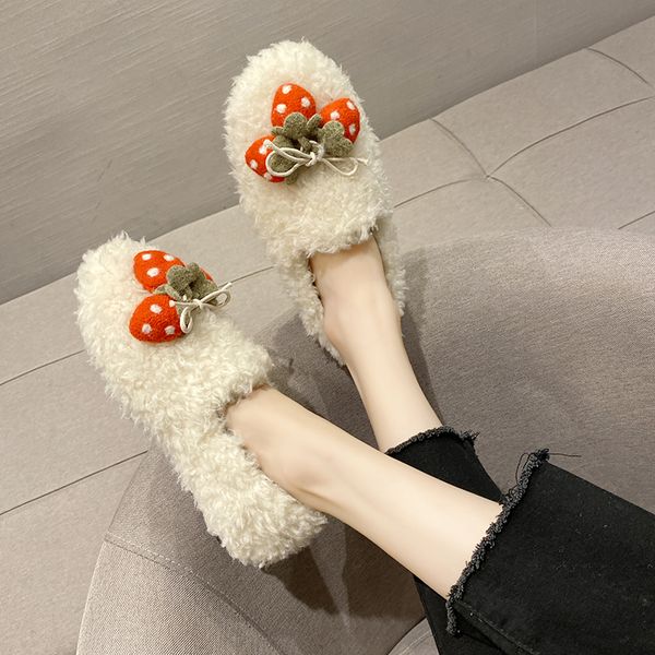 

shoes woman flats women 2019 fashion women's casual female sneakers round toe loafers fur soft dress modis winter comfortable, Black