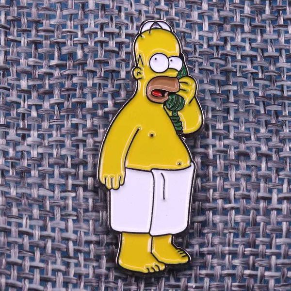 

pin you'll have to speak up i' wearing a towel funny badge cute cartoon internet meme brooch culture pins anime gif, Gray