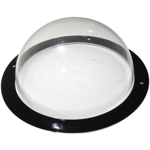 

dog fence window for pet - durable acrylic dog dome for backyard fence, house, reduced barking, necessary hardware and ins