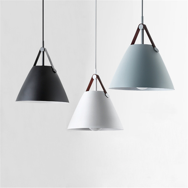 

bedroom restaurant cone multi color design modern lighting metal pendant lamp