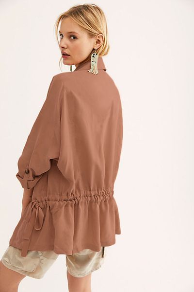 

тренч пальто женщины в длинном весеннем и осеннем 2019 году европейская и американская версия чистого цвета повесить чувство тонкий темперам, Black;brown