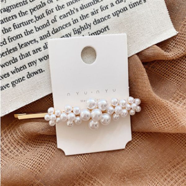 

12 style pearl hair clip hairband comb bobby pin barrette women lady girl hairpin elegant headdress gifts hair pin accessories, Slivery;white