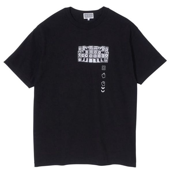 

summer mens designer t shirts cav 19ss empt presents festival limited c.e cav fashion brand long sleeve cotton casual s-xl, White;black