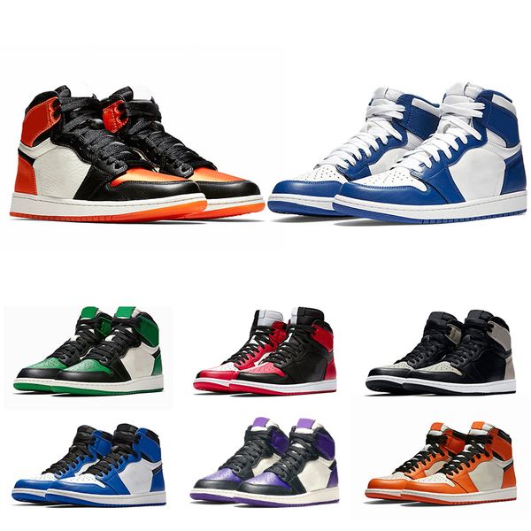 

Men 1 High OG Bred Toe Chicago Game Royal Basketball Shoes 1s Top 3 Shattered Backboard Shadow Mens Designer Trainer Sneakers Sports 36-47
