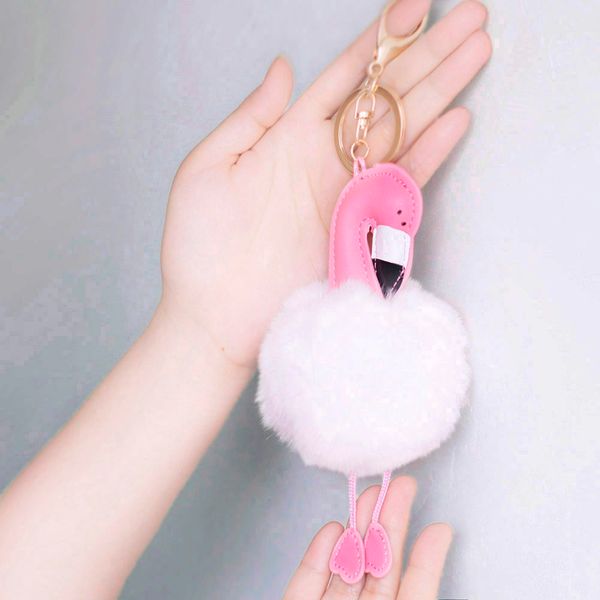 Moda-Bird Portachiavi Artificiale Coniglio ARTIFICIALE PELLE PALL BULL KEYRING BAGNA PENDENTE PENDERA Chiave Portachiavi ChiaN Portaglioni del supporto Doni K345