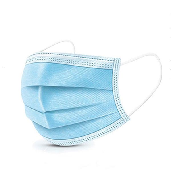 

dhl ship 3 ply blue facenon dust mask woven 90 flilter layer with earloop sowg