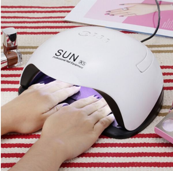 

54w dual uv lamp nail dryer manicure tools 36 leds for gel polish curing light 10s/30s/60s/99s timer uv light lamp
