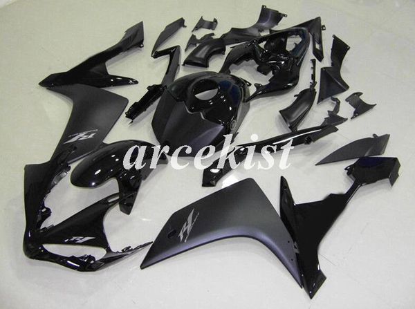 

4 gifts new abs injection mold motorcycle full tank cover fairings kit for yamaha yzf-r1 2007 2008 07 08 r1 body set black