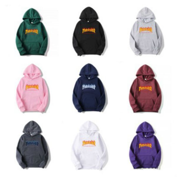 

men designer fashion hoodies brand letter printing pullover casual loose sweatshirts 40 colors men hiphop style hoodies quanlity, Black