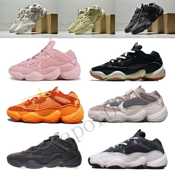 

2019 super moon 500 yellow blush designer kanye west utility black salt sneakers desert rat bone white chaussures sterna shoes men women