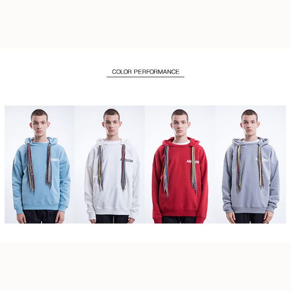 

mens hiphop hoodies trendy viscera hoodie luxury letter ambush clothes mens street clothes 2019 new womens pullover kenye west hoodie, Black