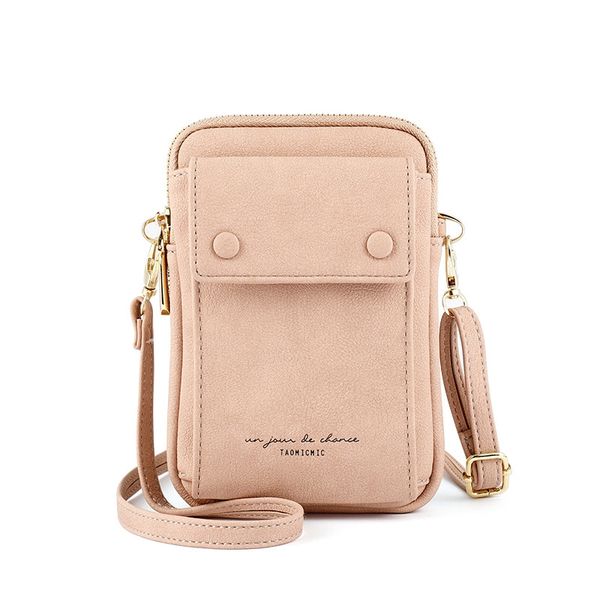 

niche casual wild ladies shoulder bag fashion solid color diagonal mobile phone bag