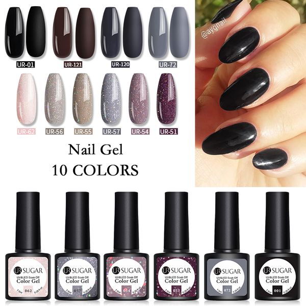 

nail art kits ur sugar gel polish 10pcs set 7.5ml kit uv for varnish manicure