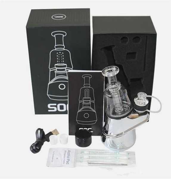 

Ecigarette SOC Peak Enail Kit 2600mAh Wax Concentrate Shatter Budder Dab Rig Vape Rig Kit With 4 Heat Settings Long Lasting For Puffco