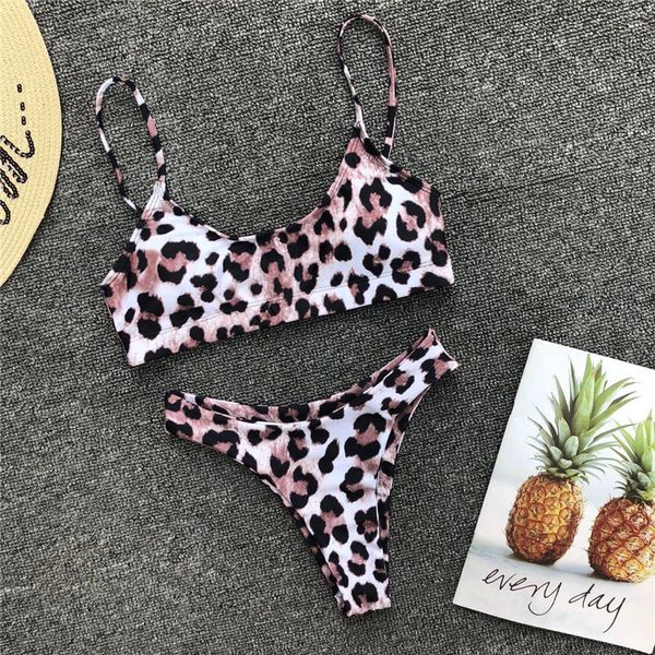 

designer swimwear designer bikini leopard bikini set swimsuit women push up padded thong bikini women summer maiilot de bain femme, White;black