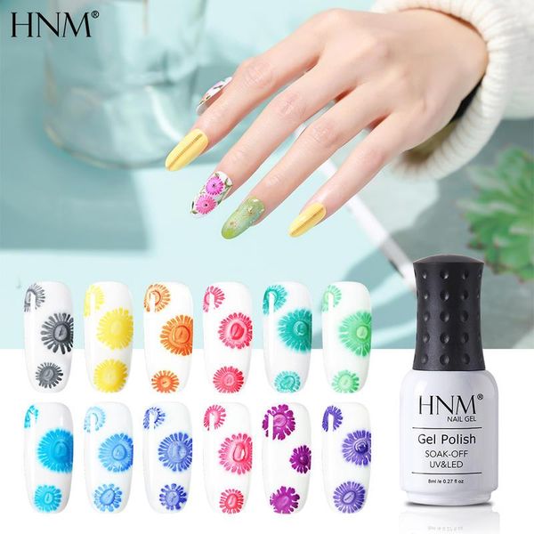

hnm frost flower uv gel nail polish soak off primer uv led long lasting gel polish lacquer nail art manicure 8ml, Red;pink