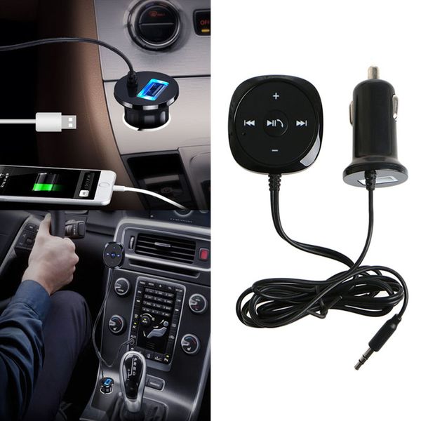 

bluetooth wireless handsspeakerphone audio receiver usb charger car kit o05