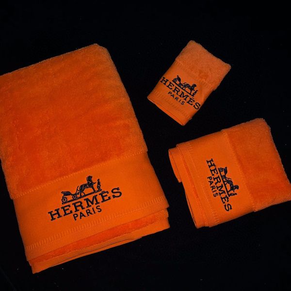 

classics towel cotton letter embroidery towel sets 3pcs home l bath towels suit colorful beach soft towel set