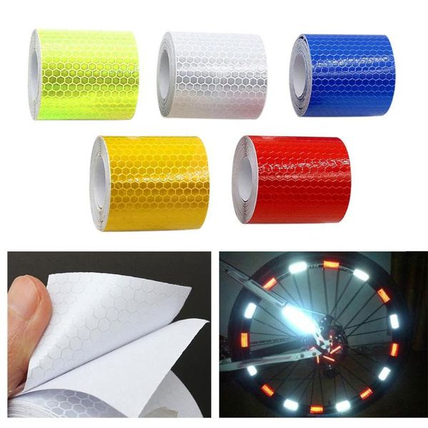 

2pcs safety mark reflective tapes sticker car self adhesive warning strips