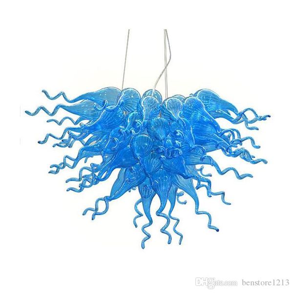 

home decor blue glass murano chandelier lamp led light 2 years warranty living room dining room hand blown glass decorative chandelier