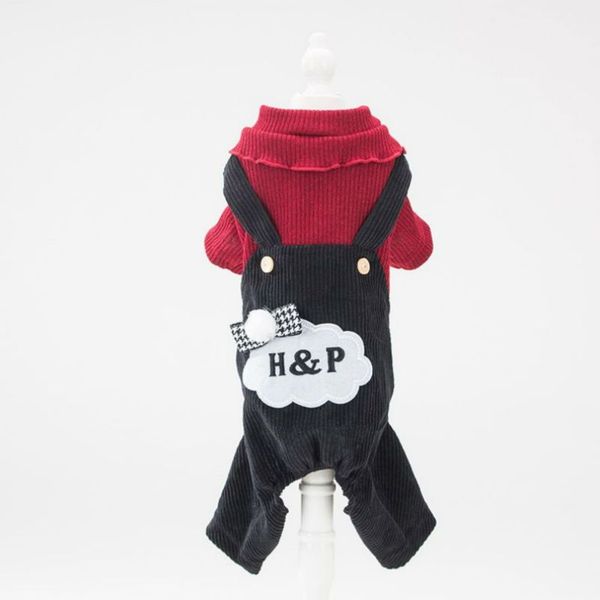 

new four legs dog clothes teddy pomeranian french bull dog autumn puppy winter cat clothe pet clothes little denim overalls