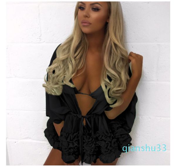 

fashion-swimsuit beach wear bikinis set 5-color color beach suntan coat cover-up bathing suit