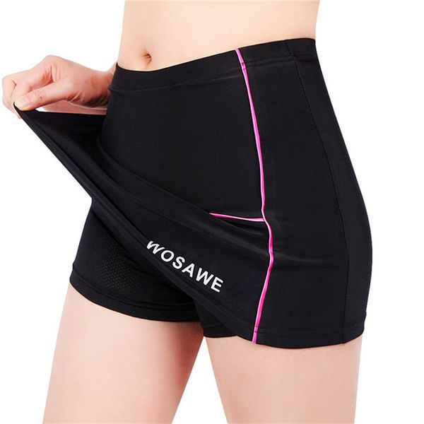 

cycling shorts women skirt breahtable 4d gel pad ropa ciclismo outdoor sport feminino mtb road bike bicycle, Black