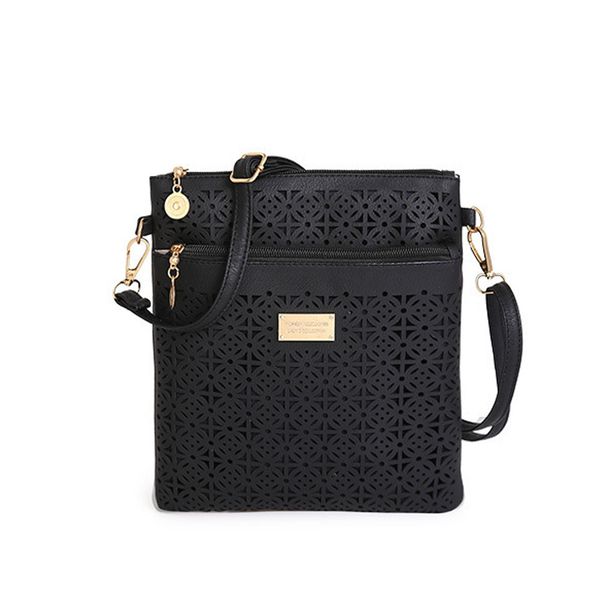 

women hallow out flower shoulder bags female pu leather small messenger bag hobo satchel purse casual tote #t20